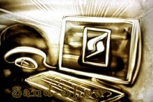 Computer | Sand-Show | Sand art