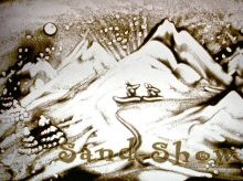 Skiing | Sand-Show | Sand art